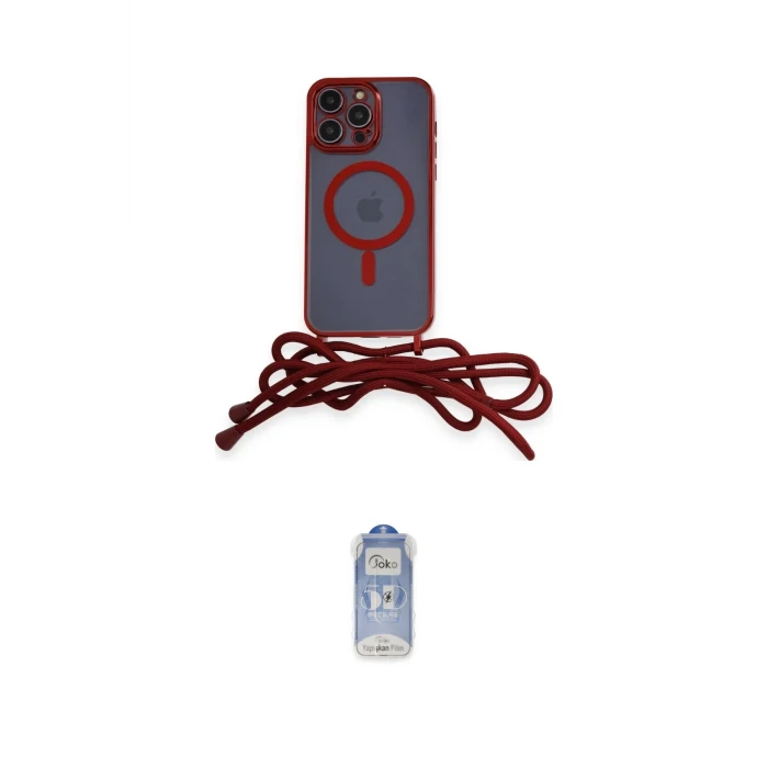 ieg™ iPhone 12 Pro Max Kılıf Eksen Özel Seri - Siyah Joko Magic 5D Cam