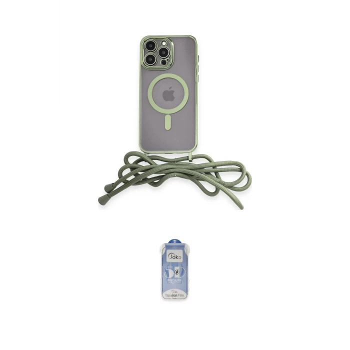 ieg™ iPhone 12 Pro Max Kılıf Eksen Özel Seri - Siyah Joko Magic 5D Cam