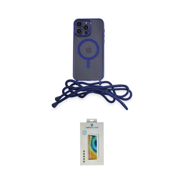 ieg™ iPhone 12 Pro Max Kılıf Eksen Özel Seri - Siyah Polymer Nano Ekran Koruyucu