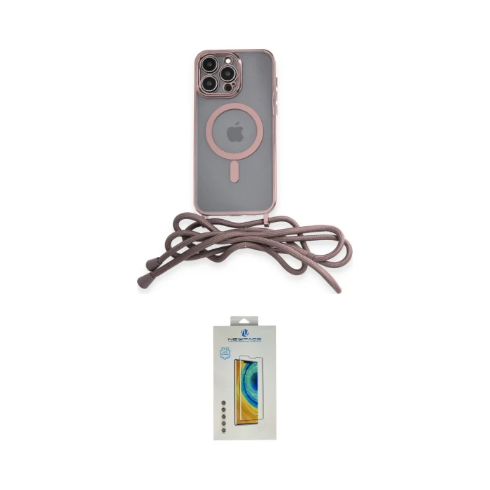 ieg™ iPhone 12 Pro Max Kılıf Eksen Özel Seri - Siyah Polymer Nano Ekran Koruyucu