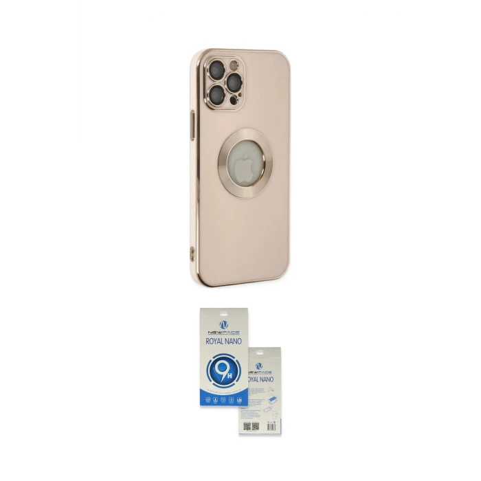 ieg™ iPhone 12 Pro Max Kılıf İz Form Serisi - Şeffaf Royal Nano Ekran Koruyucu
