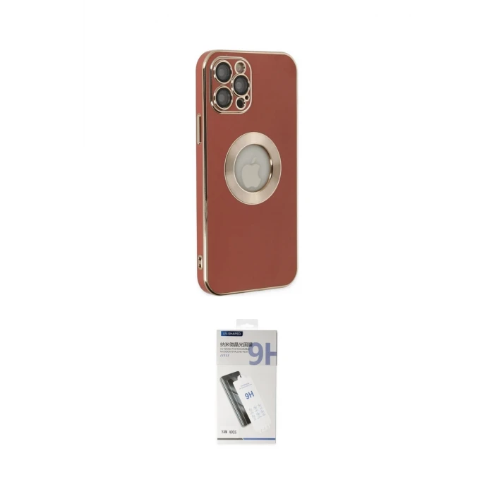 ieg™ iPhone 12 Pro Max Kılıf İz Form Serisi - Şeffaf Uv Polymer Nano Ekran Koruyucu