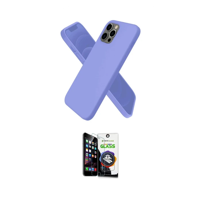 ieg™ iPhone 12 Pro Max Kılıf Kozmos Yansıma Özel Seri - Şeffaf Temperli Cam Ekran Koruyucu