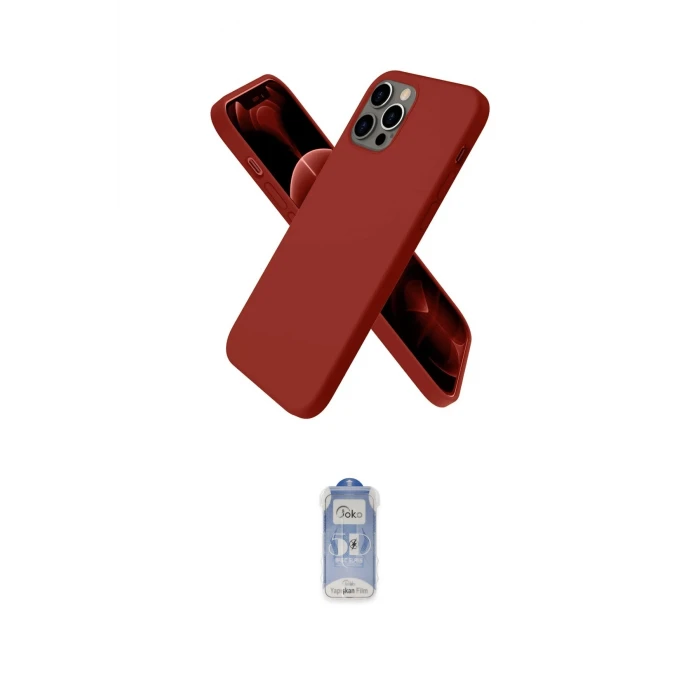 ieg™ iPhone 12 Pro Max Kılıf Kozmos Yansıma Özel Seri - Siyah Joko Magic 5D Cam