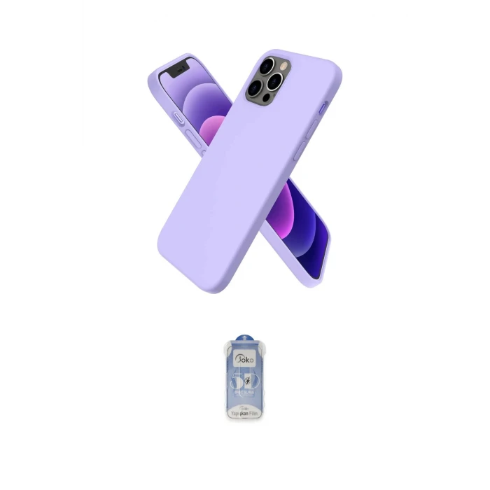 ieg™ iPhone 12 Pro Max Kılıf Kozmos Yansıma Özel Seri - Siyah Joko Magic 5D Cam