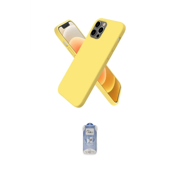 ieg™ iPhone 12 Pro Max Kılıf Kozmos Yansıma Özel Seri - Siyah Joko Magic 5D Cam