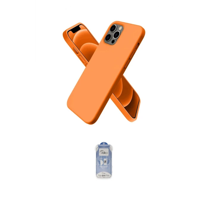 ieg™ iPhone 12 Pro Max Kılıf Kozmos Yansıma Özel Seri - Siyah Joko Magic 5D Cam