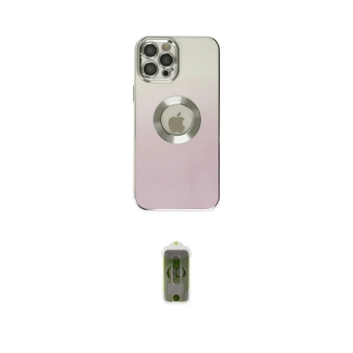 ieg™ iPhone 12 Pro Max Kılıf Kutup Yansıma Özel Seri - Siyah Joko Magic 5D Hayalet Cam