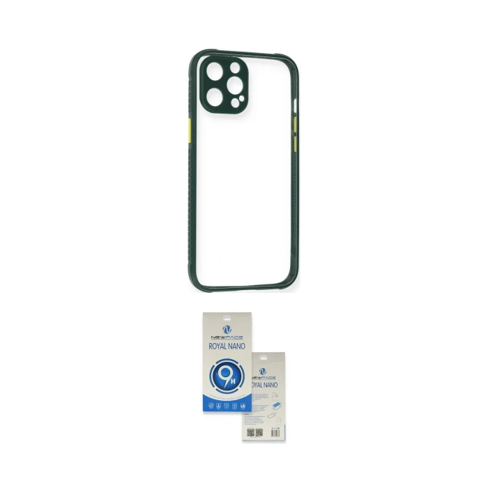 ieg™ iPhone 12 Pro Max Kılıf Nova Asil Özel Seri - Şeffaf Royal Nano Ekran Koruyucu