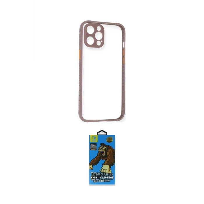 ieg™ iPhone 12 Pro Max Kılıf Nova Asil Özel Seri - Siyah 18D Cam Ekran Koruyucu