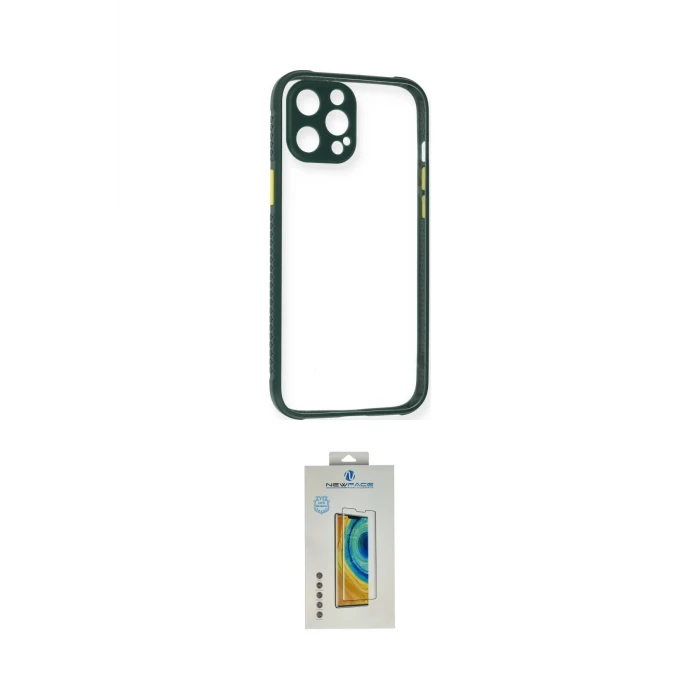 ieg™ iPhone 12 Pro Max Kılıf Nova Asil Özel Seri - Siyah Polymer Nano Ekran Koruyucu