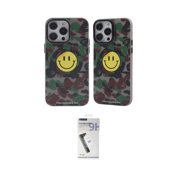 ieg™ iPhone 12 Pro Max Kılıf Nova Doku Koleksiyonu - Şeffaf Uv Polymer Nano Ekran Koruyucu