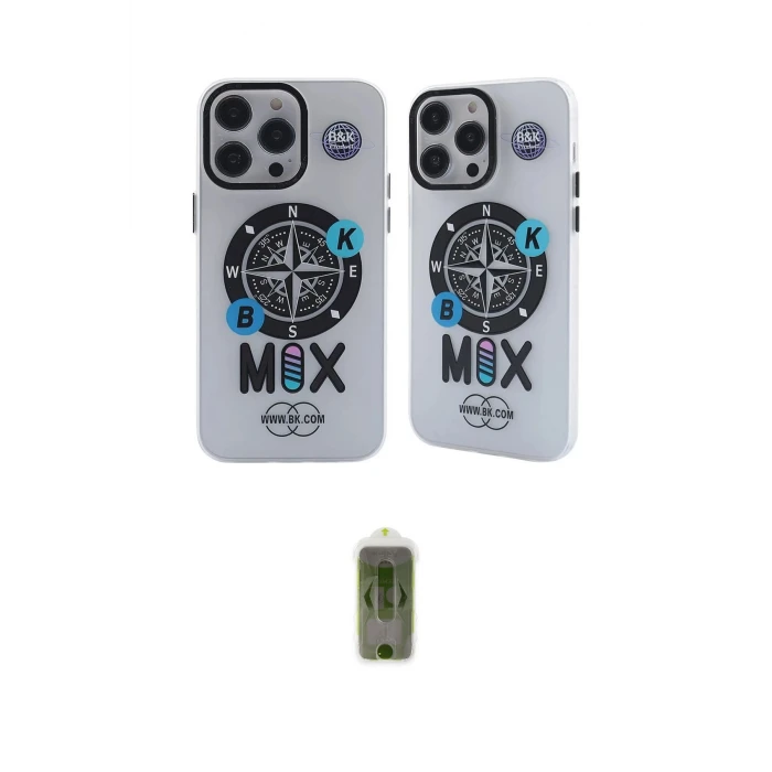 ieg™ iPhone 12 Pro Max Kılıf Nova Doku Koleksiyonu - Siyah Joko Magic 5D Hayalet Cam