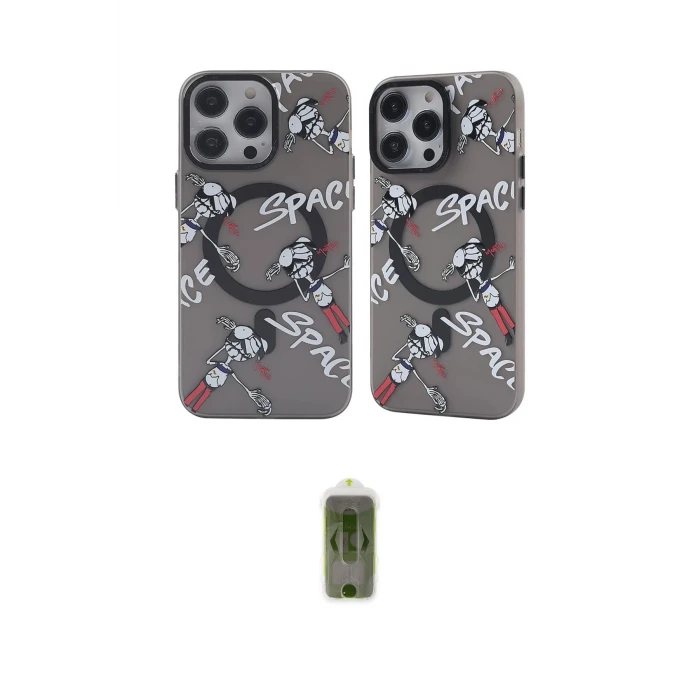 ieg™ iPhone 12 Pro Max Kılıf Nova Doku Koleksiyonu - Siyah Joko Magic 5D Hayalet Cam