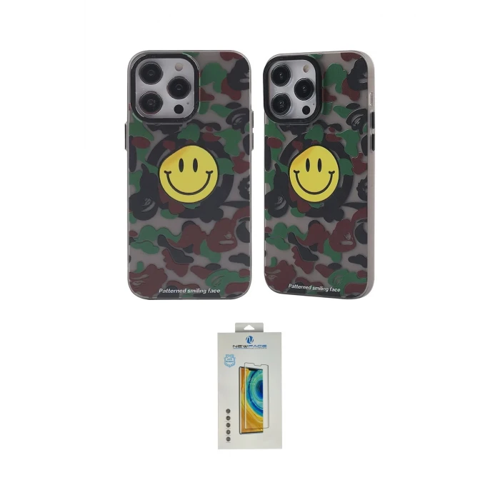ieg™ iPhone 12 Pro Max Kılıf Nova Doku Koleksiyonu - Siyah Polymer Nano Ekran Koruyucu