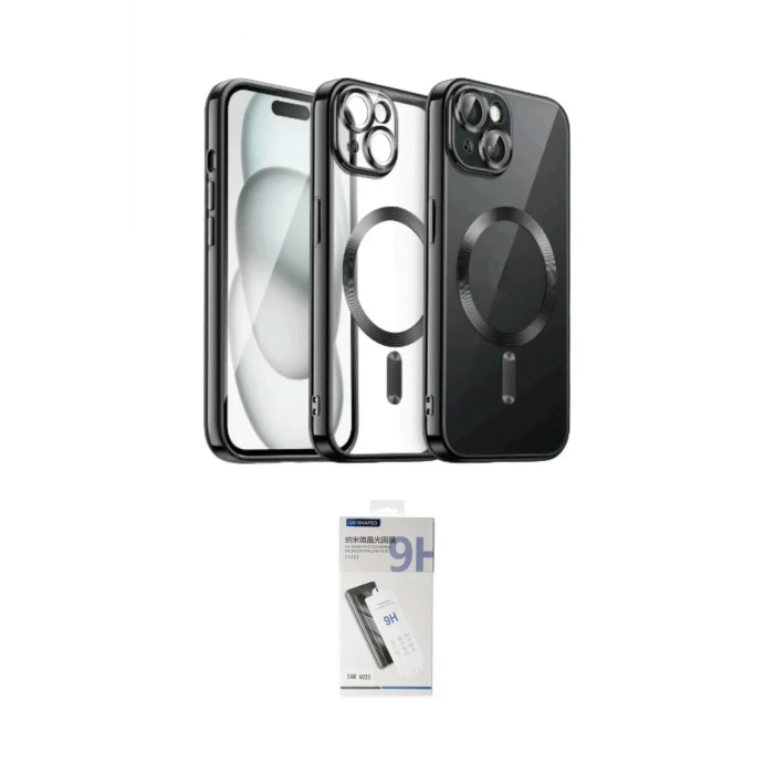 ieg™ iPhone 12 Pro Max Kılıf Nova Işık Özel Seri - Şeffaf Uv Polymer Nano Ekran Koruyucu