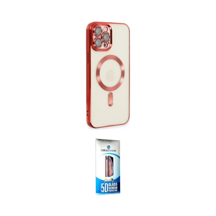 ieg™ iPhone 12 Pro Max Kılıf Nova Işık Özel Seri - Siyah 5D Eko Cam Ekran Koruyucu