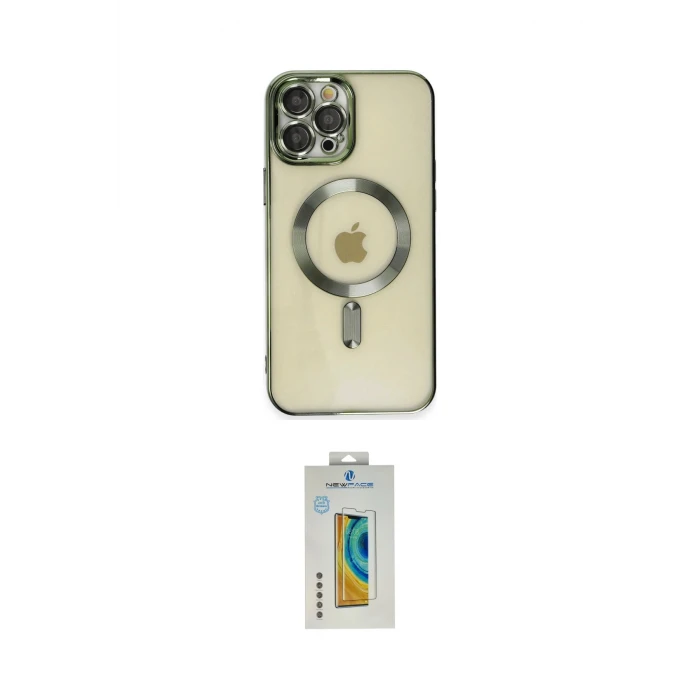 ieg™ iPhone 12 Pro Max Kılıf Nova Işık Özel Seri - Siyah Polymer Nano Ekran Koruyucu
