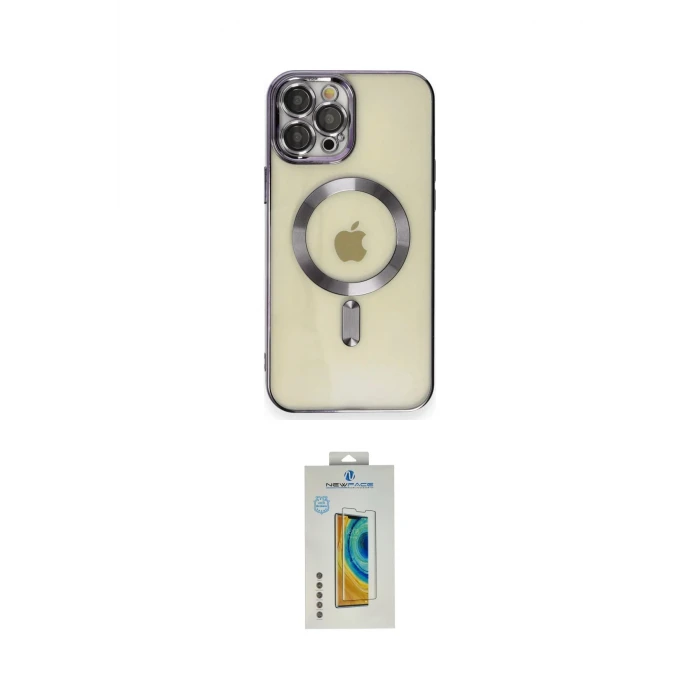 ieg™ iPhone 12 Pro Max Kılıf Nova Işık Özel Seri - Siyah Polymer Nano Ekran Koruyucu