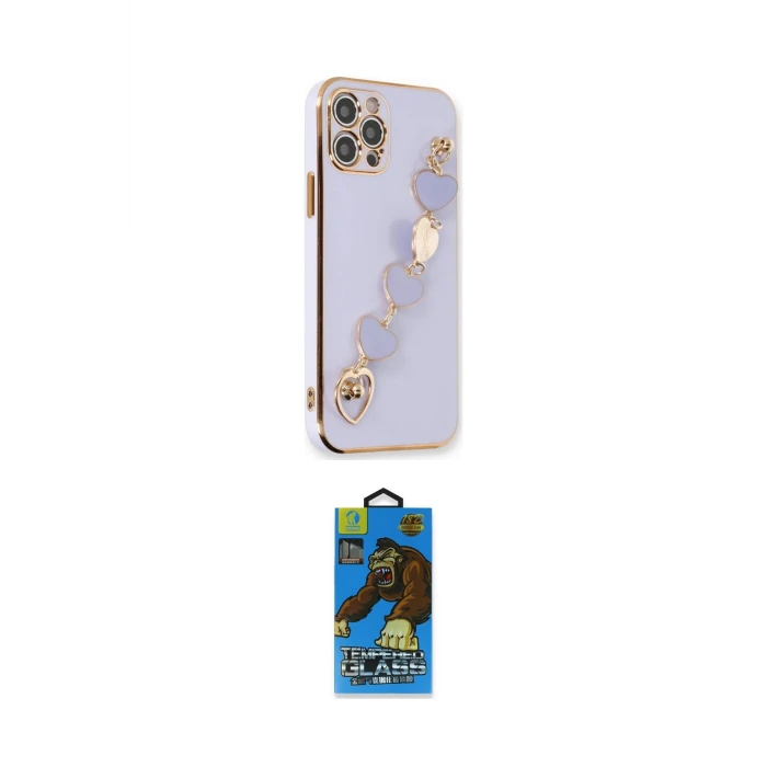 ieg™ iPhone 12 Pro Max Kılıf Nova Işık Prime - Siyah 18D Cam Ekran Koruyucu