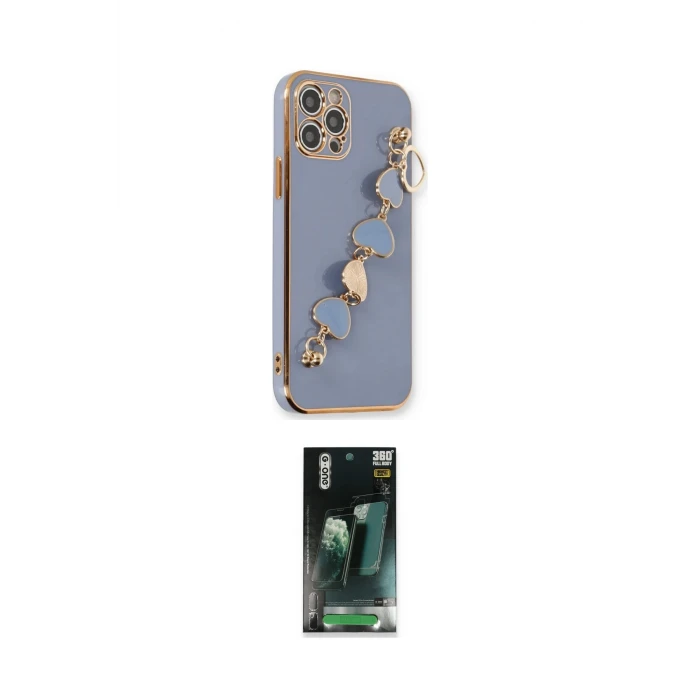 ieg™ iPhone 12 Pro Max Kılıf Nova Işık Prime - Siyah 360 Mat Full Body Arka Koruyucu