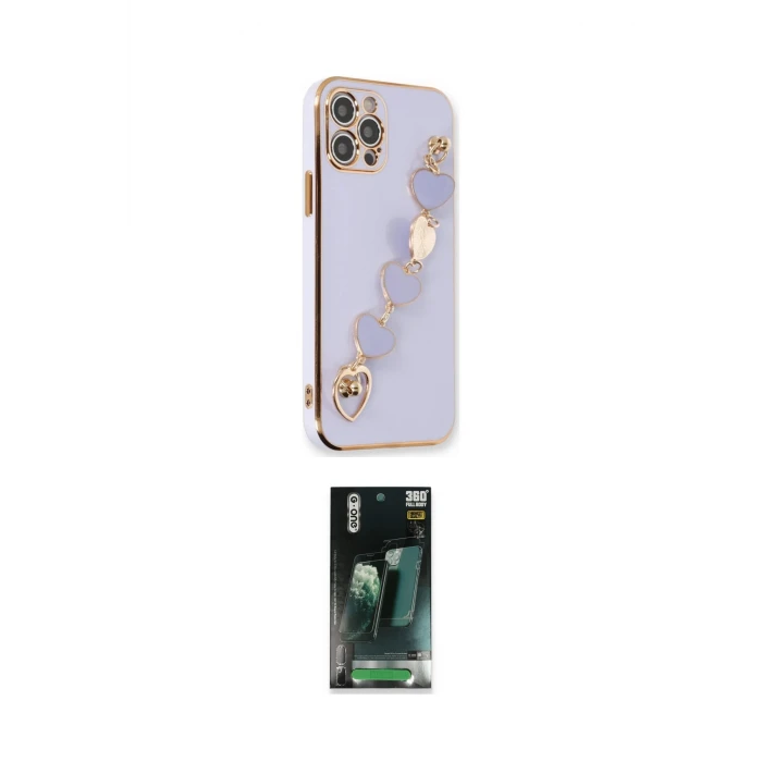 ieg™ iPhone 12 Pro Max Kılıf Nova Işık Prime - Siyah 360 Mat Full Body Arka Koruyucu