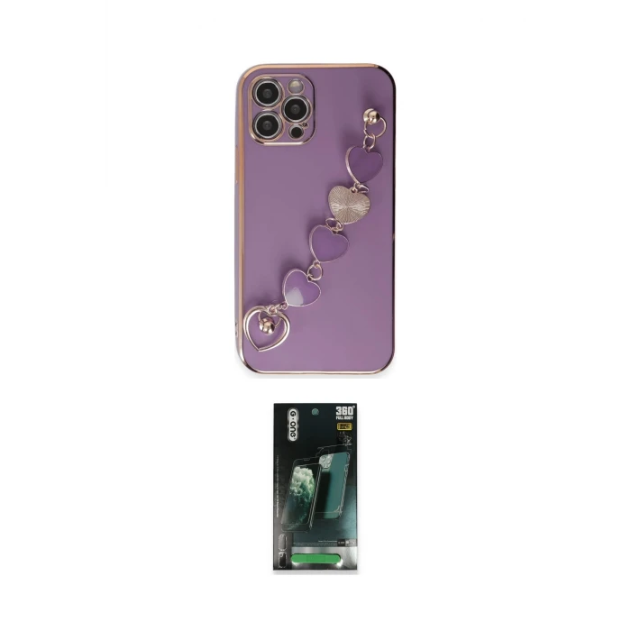 ieg™ iPhone 12 Pro Max Kılıf Nova Işık Prime - Siyah 360 Mat Full Body Arka Koruyucu