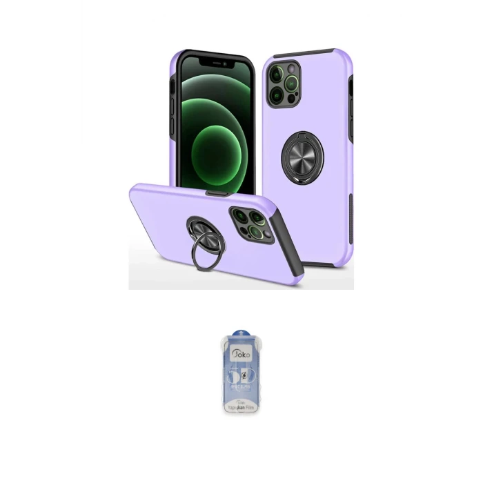 ieg™ iPhone 12 Pro Max Kılıf Odak Form Prime - Siyah Joko Magic 5D Cam
