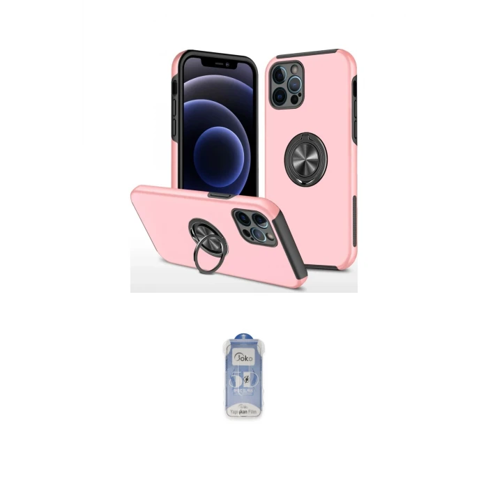 ieg™ iPhone 12 Pro Max Kılıf Odak Form Prime - Siyah Joko Magic 5D Cam