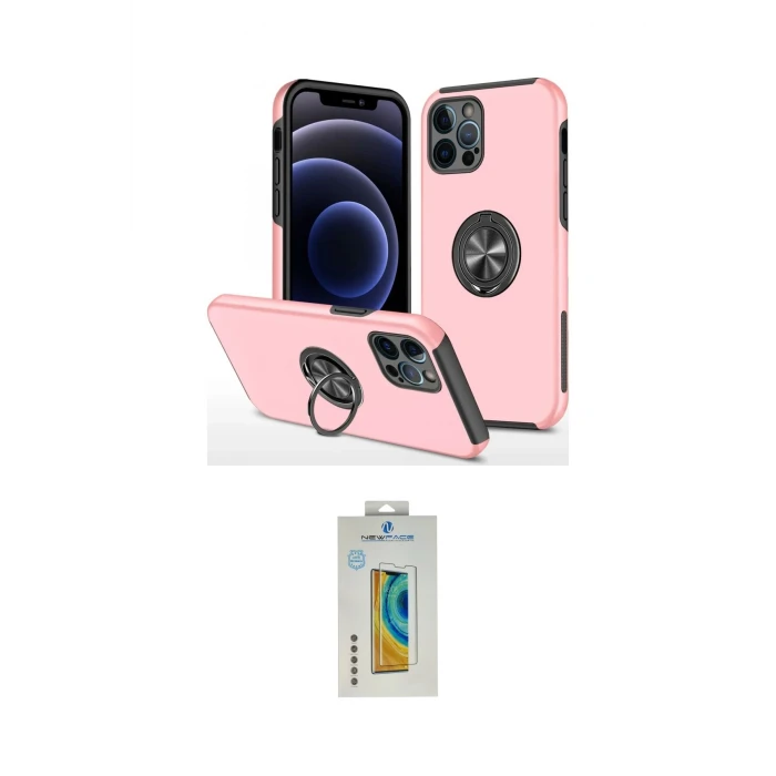 ieg™ iPhone 12 Pro Max Kılıf Odak Form Prime - Siyah Polymer Nano Ekran Koruyucu