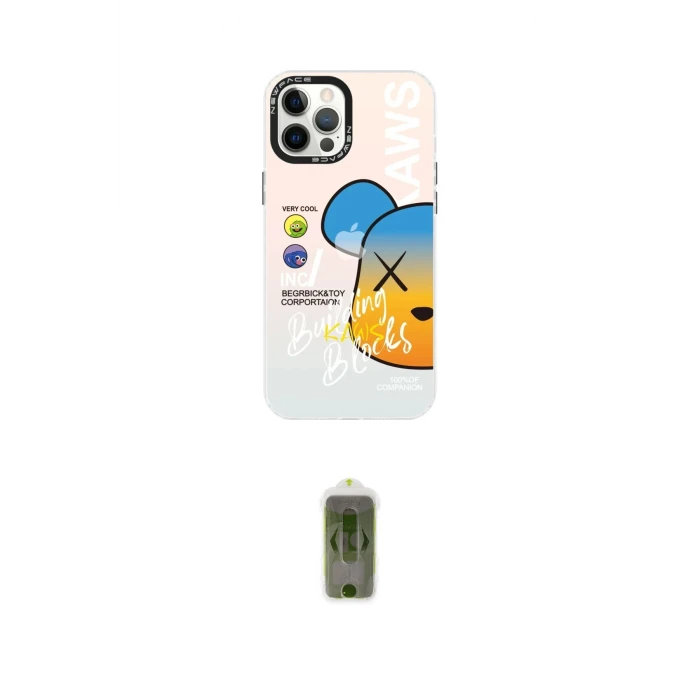 ieg™ iPhone 12 Pro Max Kılıf Siluet Çizgi Koleksiyonu - Siyah Joko Magic 5D Hayalet Cam