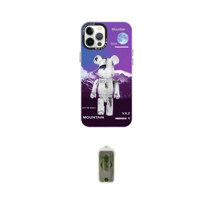 ieg™ iPhone 12 Pro Max Kılıf Siluet Çizgi Koleksiyonu - Siyah Joko Magic 5D Hayalet Cam