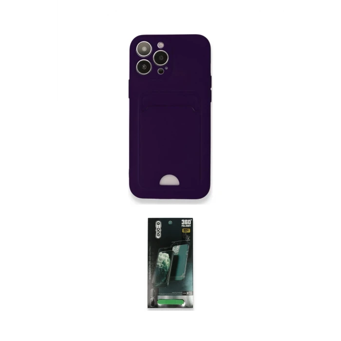 ieg™ iPhone 12 Pro Max Kılıf Vadi Çizgi Prime - Şeffaf 360 Full Body Arka Koruyucu