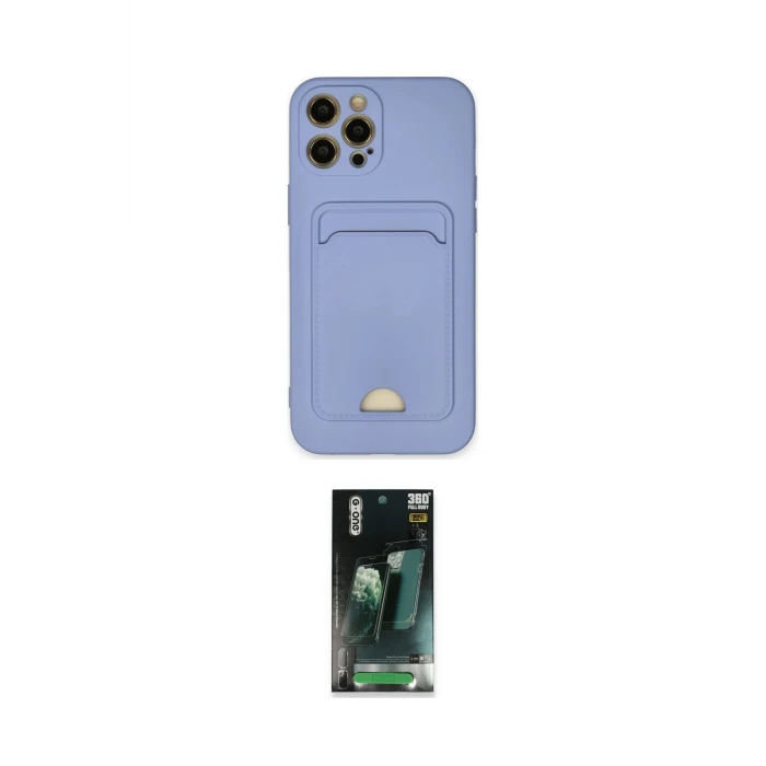 ieg™ iPhone 12 Pro Max Kılıf Vadi Çizgi Prime - Şeffaf 360 Full Body Arka Koruyucu