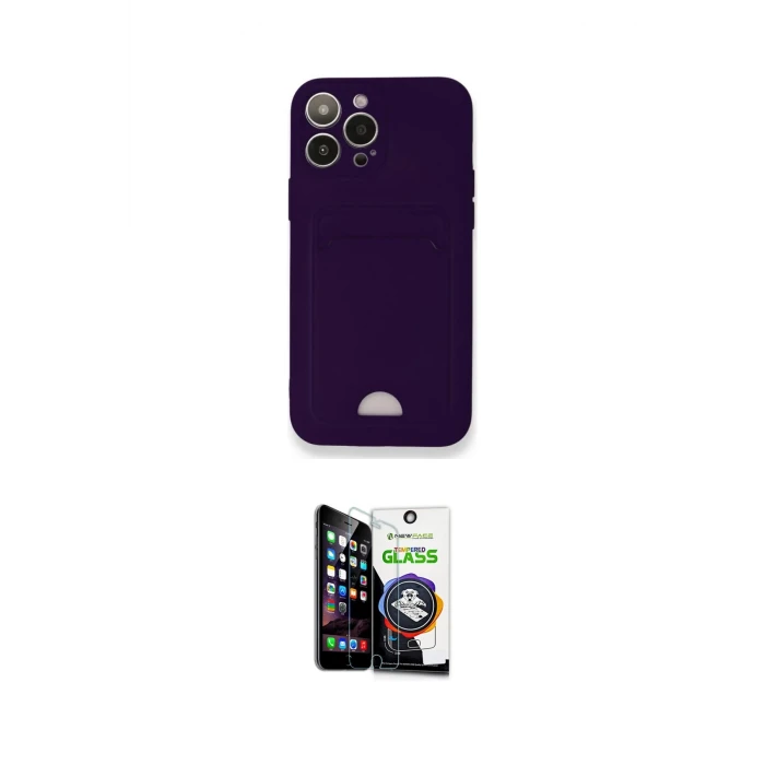 ieg™ iPhone 12 Pro Max Kılıf Vadi Çizgi Prime - Şeffaf Temperli Cam Ekran Koruyucu