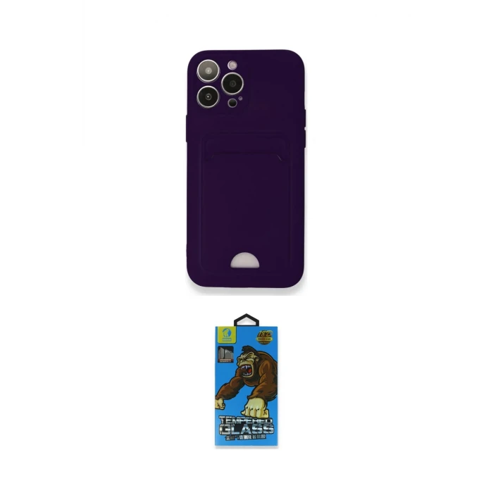 ieg™ iPhone 12 Pro Max Kılıf Vadi Çizgi Prime - Siyah 18D Cam Ekran Koruyucu