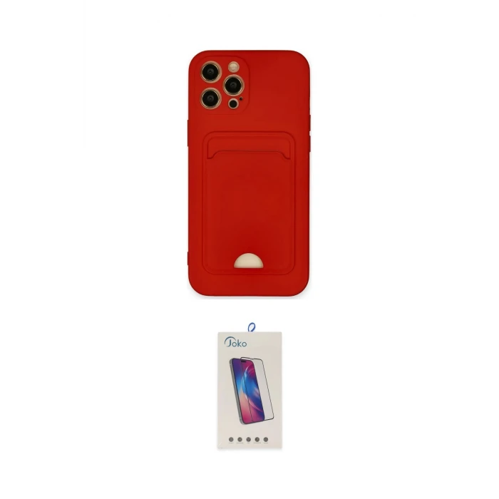 ieg™ iPhone 12 Pro Max Kılıf Vadi Çizgi Prime - Siyah Joko 5D Cam