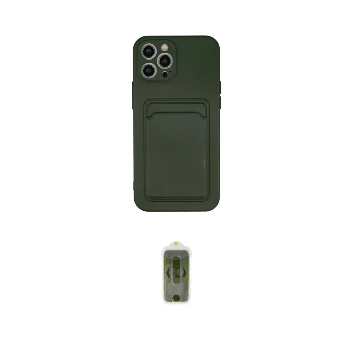 ieg™ iPhone 12 Pro Max Kılıf Vadi Çizgi Prime - Siyah Joko Magic 5D Hayalet Cam
