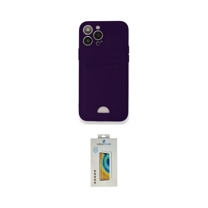ieg™ iPhone 12 Pro Max Kılıf Vadi Çizgi Prime - Siyah Polymer Nano Ekran Koruyucu