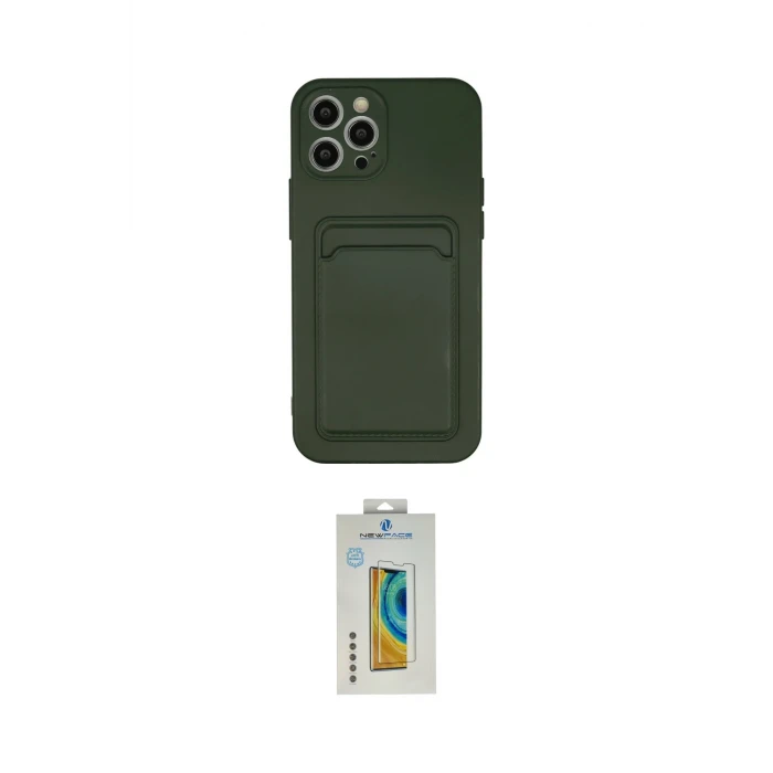 ieg™ iPhone 12 Pro Max Kılıf Vadi Çizgi Prime - Siyah Polymer Nano Ekran Koruyucu