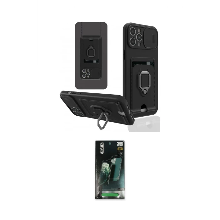 ieg™ iPhone 12 Pro Max Kılıf Vadi Form Prime - Şeffaf 360 Full Body Arka Koruyucu