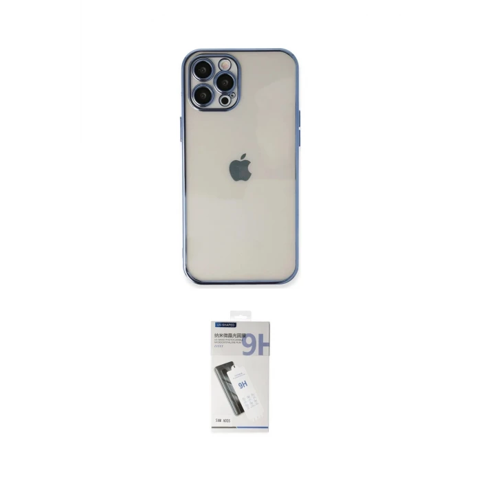 ieg™ iPhone 12 Pro Max Kılıf Vadi Minimal - Şeffaf Uv Polymer Nano Ekran Koruyucu