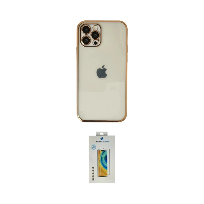 ieg™ iPhone 12 Pro Max Kılıf Vadi Minimal - Siyah Polymer Nano Ekran Koruyucu