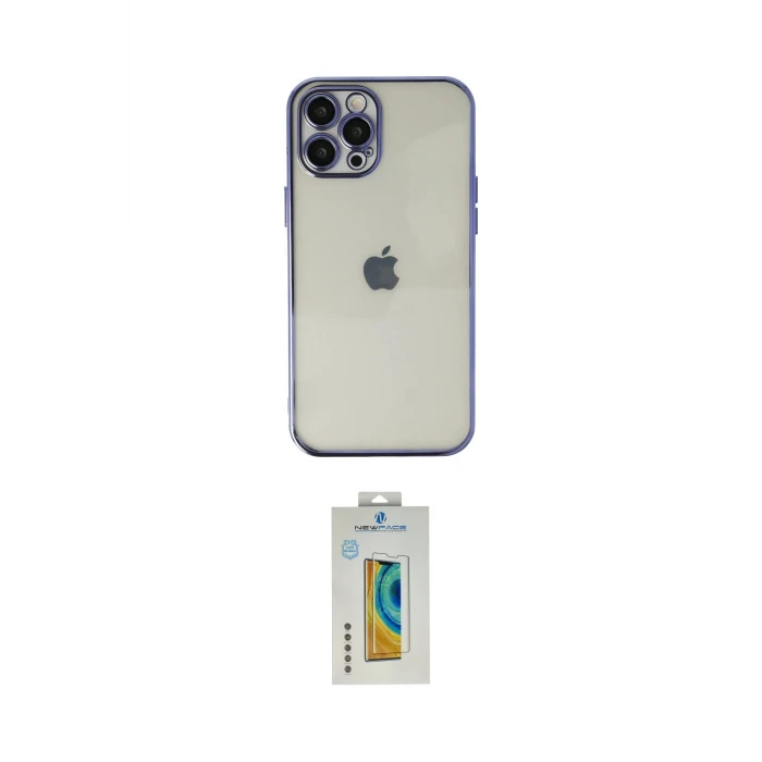 ieg™ iPhone 12 Pro Max Kılıf Vadi Minimal - Siyah Polymer Nano Ekran Koruyucu