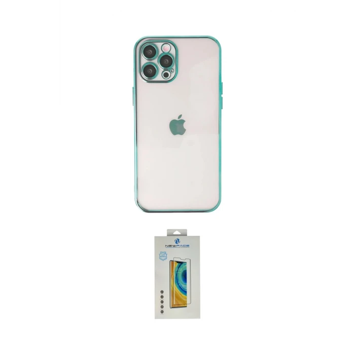 ieg™ iPhone 12 Pro Max Kılıf Vadi Minimal - Siyah Polymer Nano Ekran Koruyucu