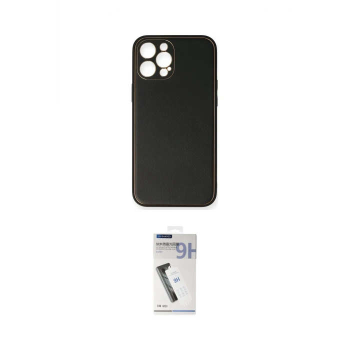 ieg™ iPhone 12 Pro Max Kılıf Yadigar Klasik - Şeffaf Uv Polymer Nano Ekran Koruyucu