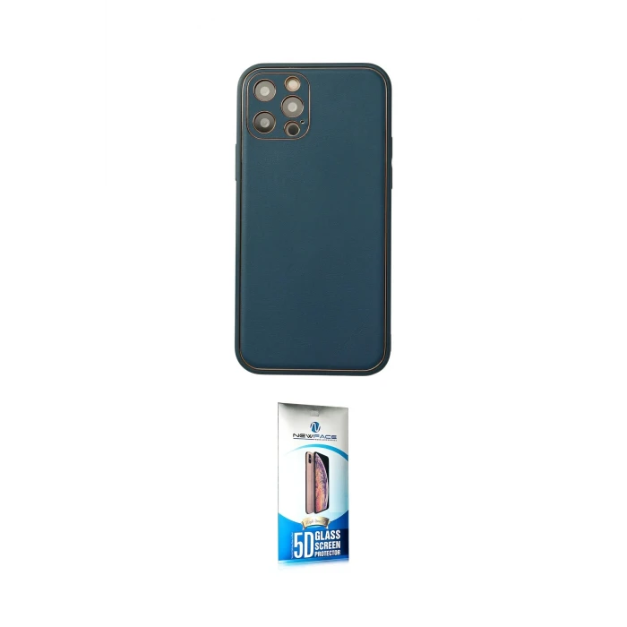 ieg™ iPhone 12 Pro Max Kılıf Yadigar Klasik - Siyah 5D Eko Cam Ekran Koruyucu
