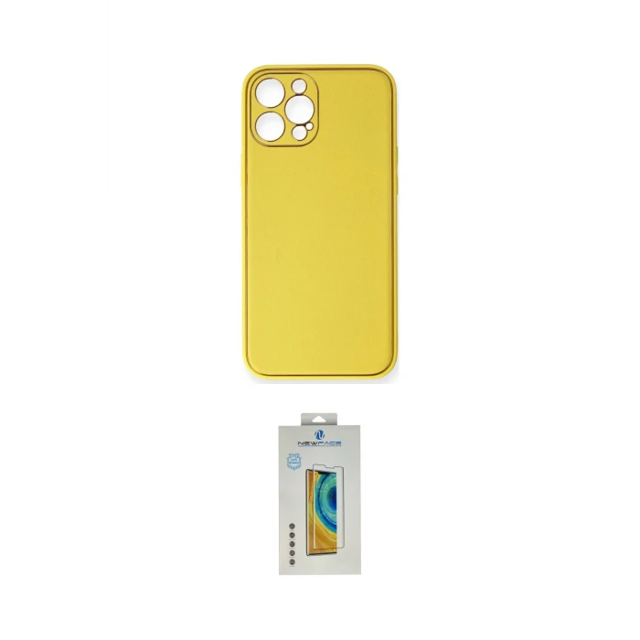 ieg™ iPhone 12 Pro Max Kılıf Yadigar Klasik - Siyah Polymer Nano Ekran Koruyucu