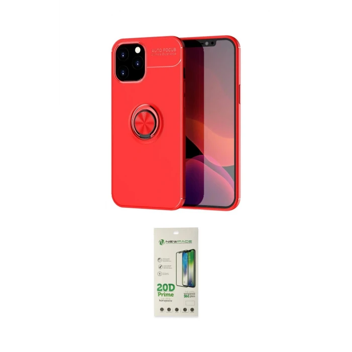 ieg™ iPhone 12 Pro Max Kılıf Yankı Form Prime - Siyah 20D Premium Cam Ekran Koruyucu