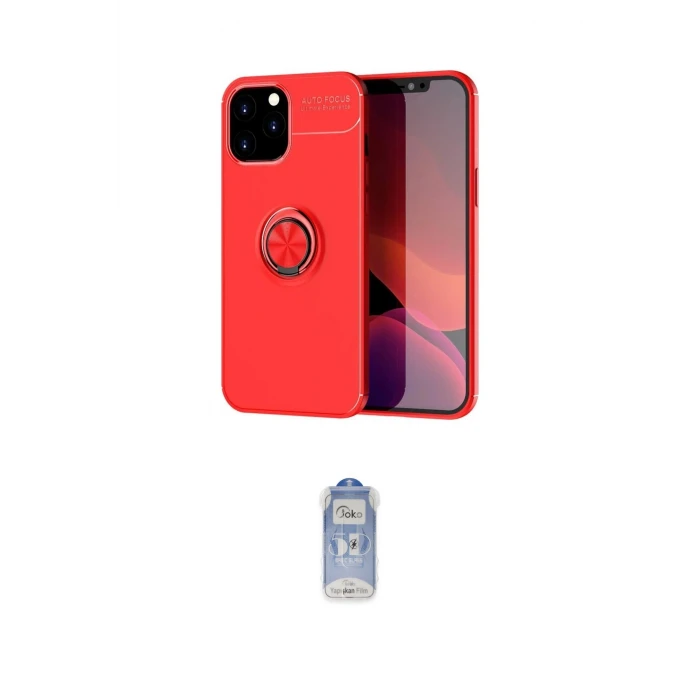 ieg™ iPhone 12 Pro Max Kılıf Yankı Form Prime - Siyah Joko Magic 5D Cam